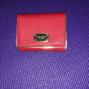 Michael kors red wallet